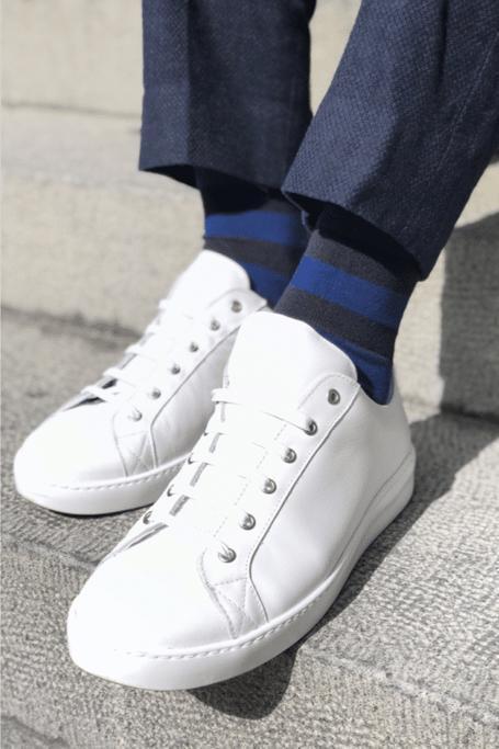 Swole Panda - Charcoal Striped Bamboo Socks
