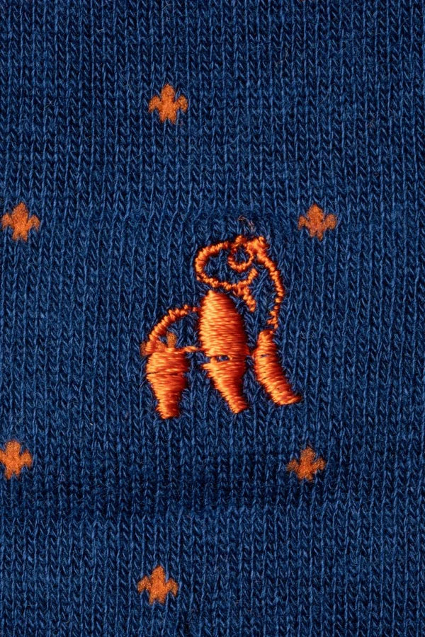 Swole Panda - Spotted Orange bamboo Socks