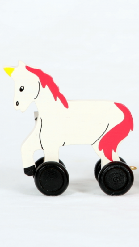 Coloured Wooden Train Alphabet & Carraiges