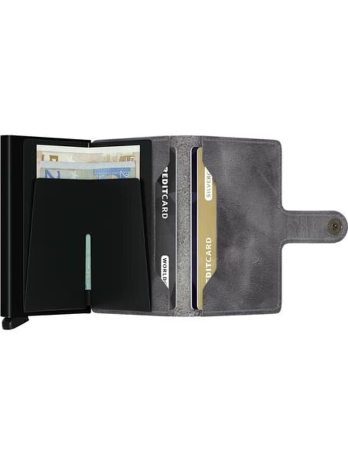 SECRID MINIWALLET - Vintage Grey - Black