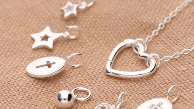 SS Necklace Open Heart