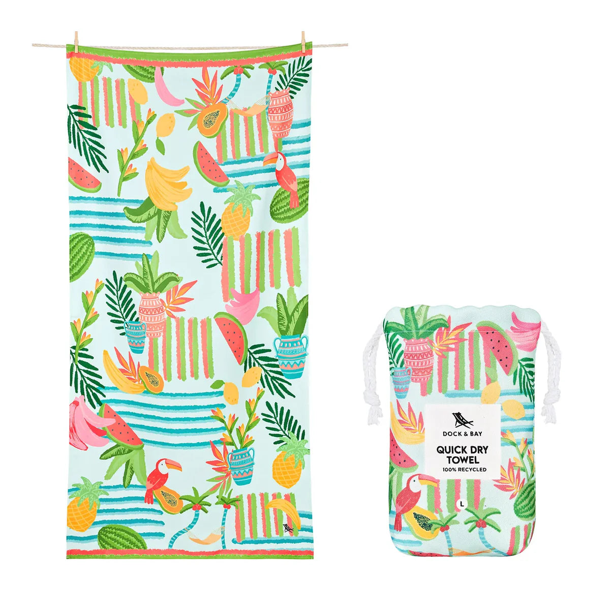 Dock & Bay Beach Towel - Tropicana Treat - Large