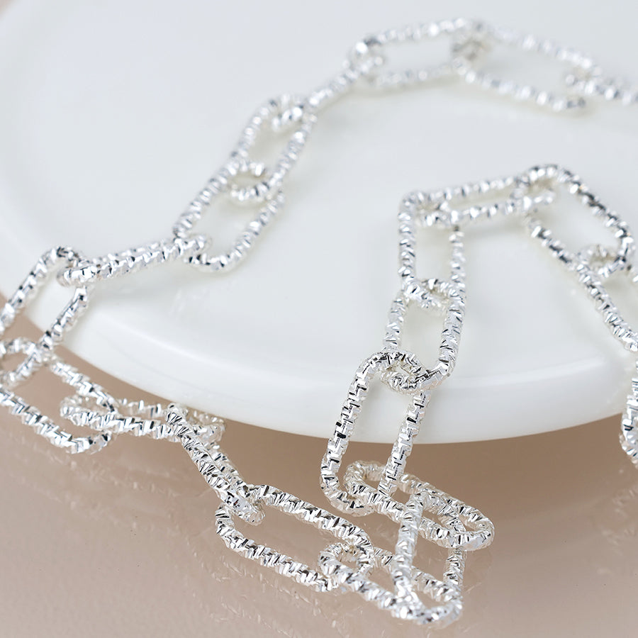 Silver Plated Link Chain Necklace