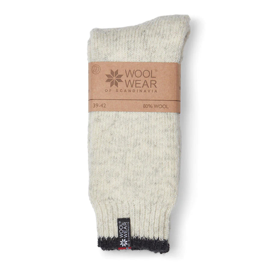 Mens Norwegian Socks - Eskimo Grey - size 9 - 11