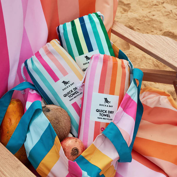 Dock & Bay - Beach Towel - Summer Coastal Candy XL