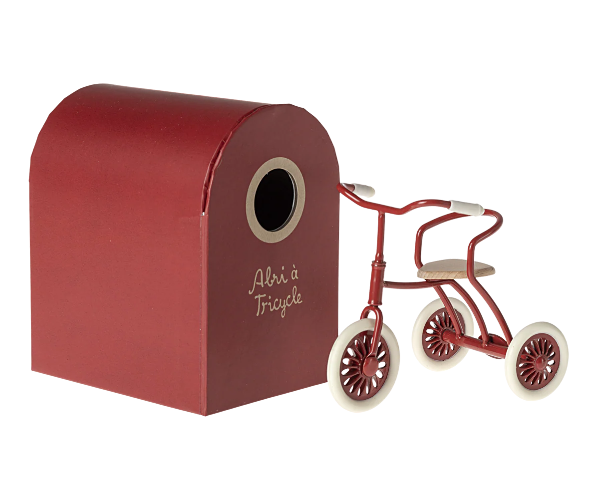 Maileg - Abri a Tricycle - Red