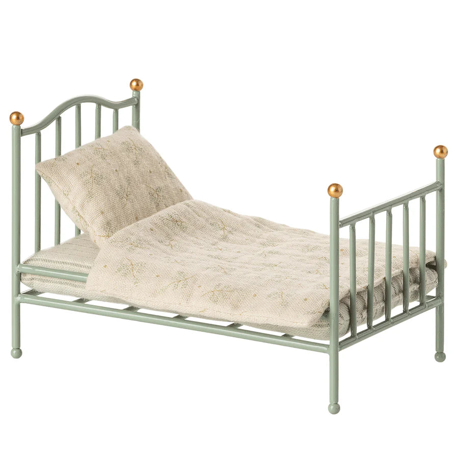 Maileg - Mouse Vintage Single Bed - Mint
