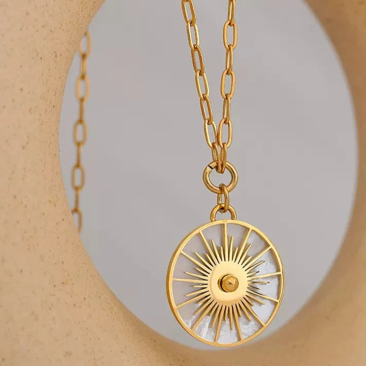 Sun - Mother of Pearl Necklace