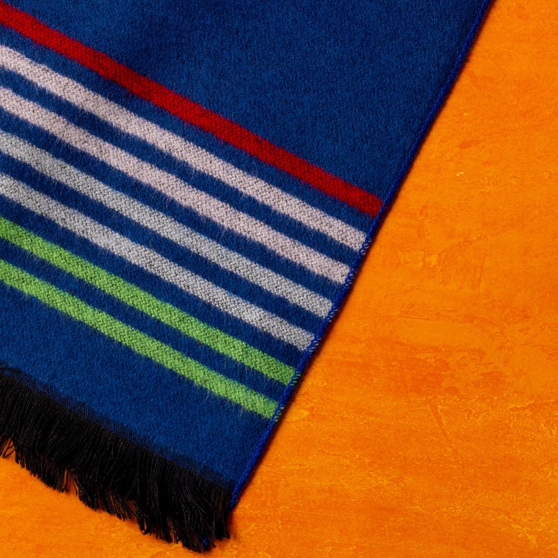 Swole Panda - Navy Fine Stripe Bamboo Scarf