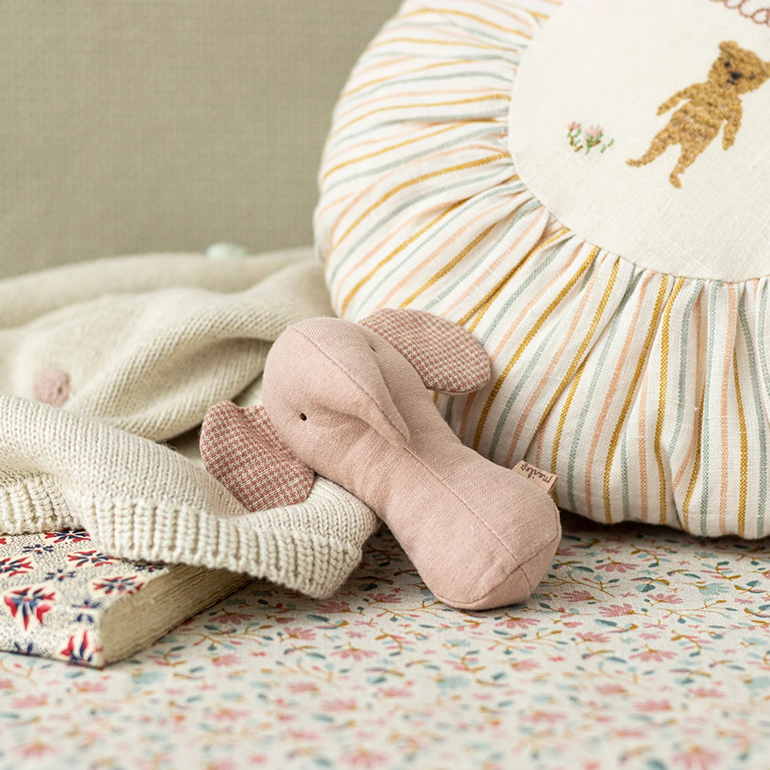 Maileg - Elephant Rattle - Rose