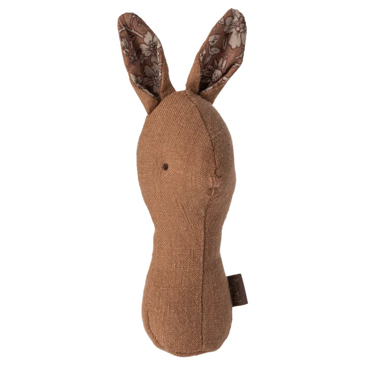 Maileg - Lullaby Friends - Bunny Rattle - Chocolate