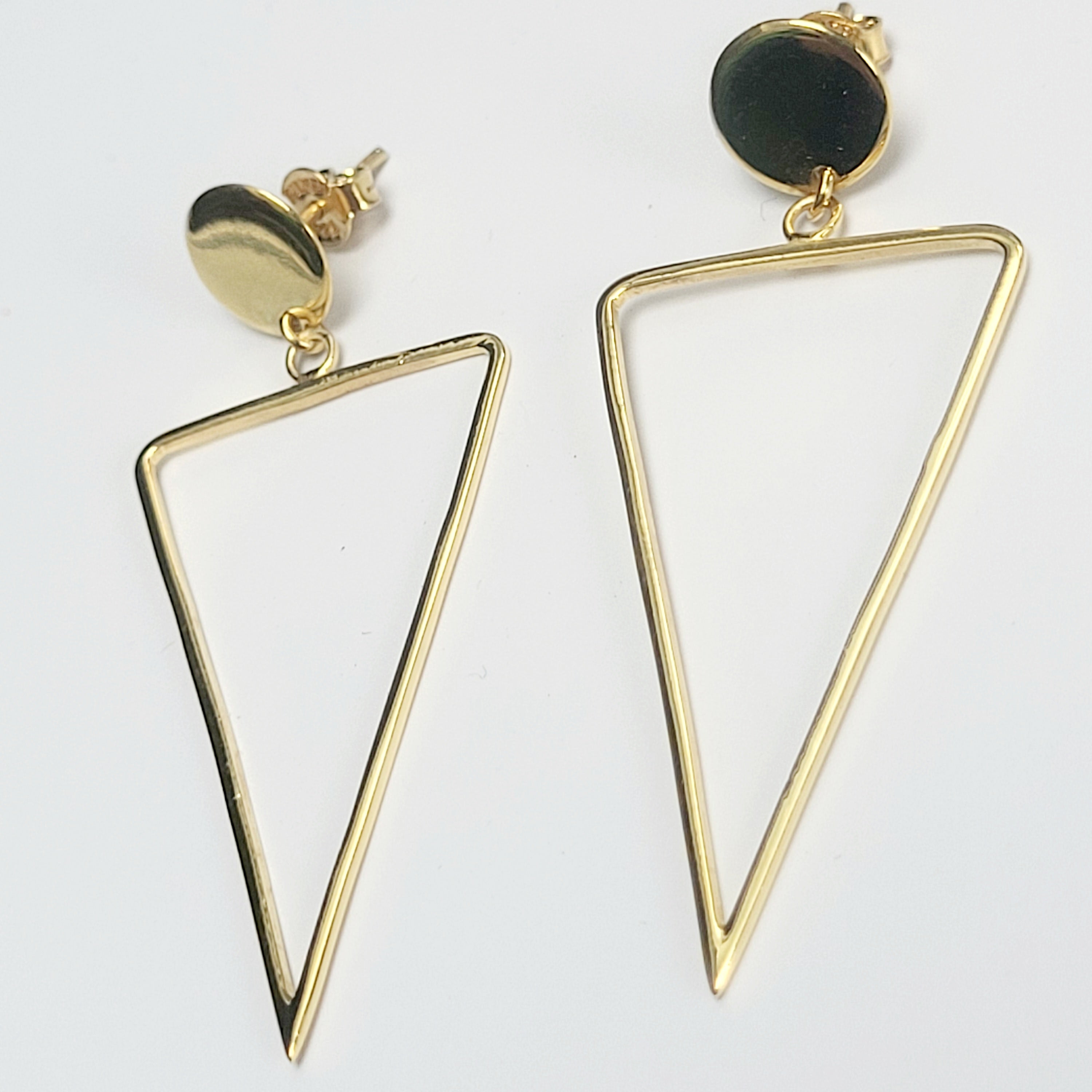 Triangle Earrings- Gold