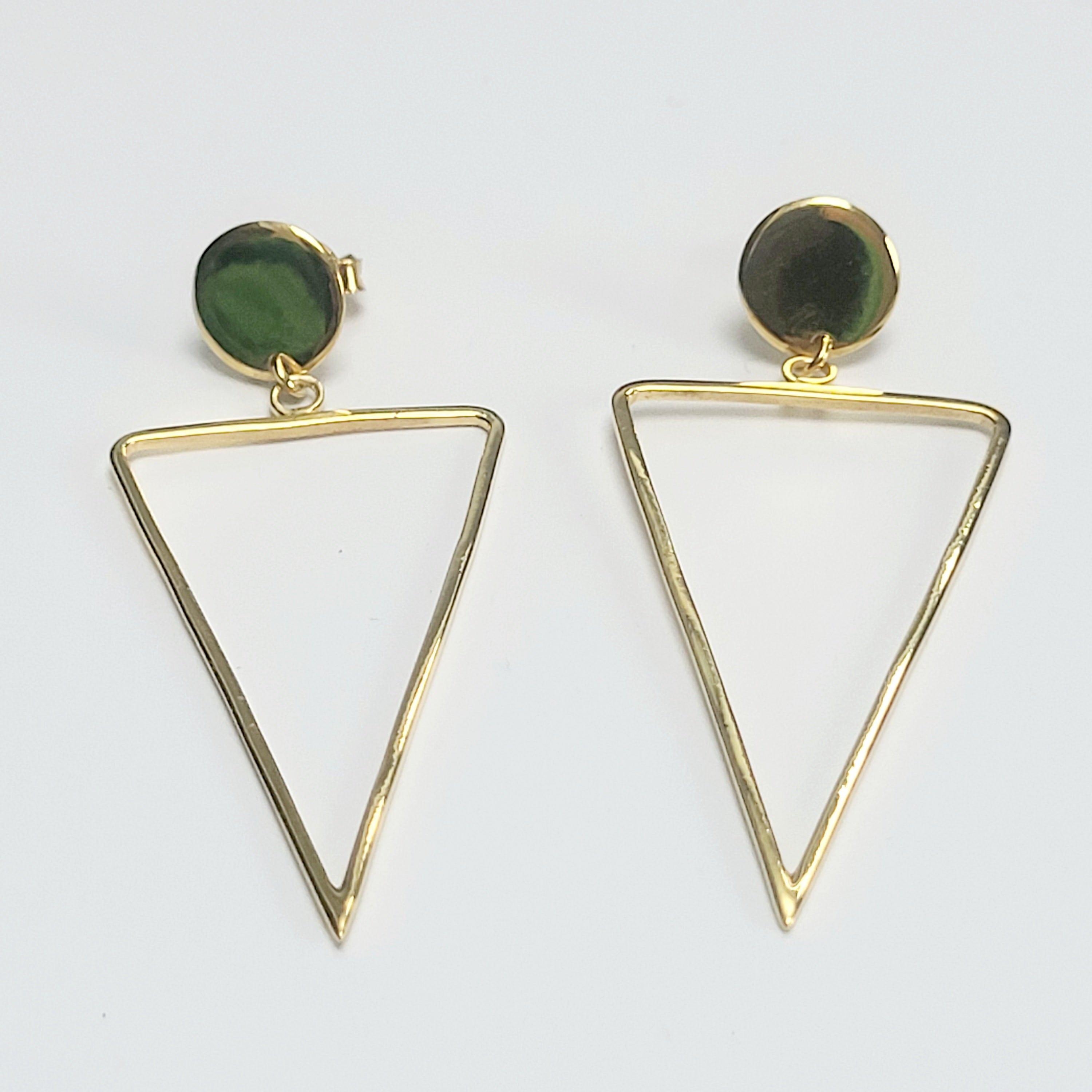 Triangle Earrings- Gold