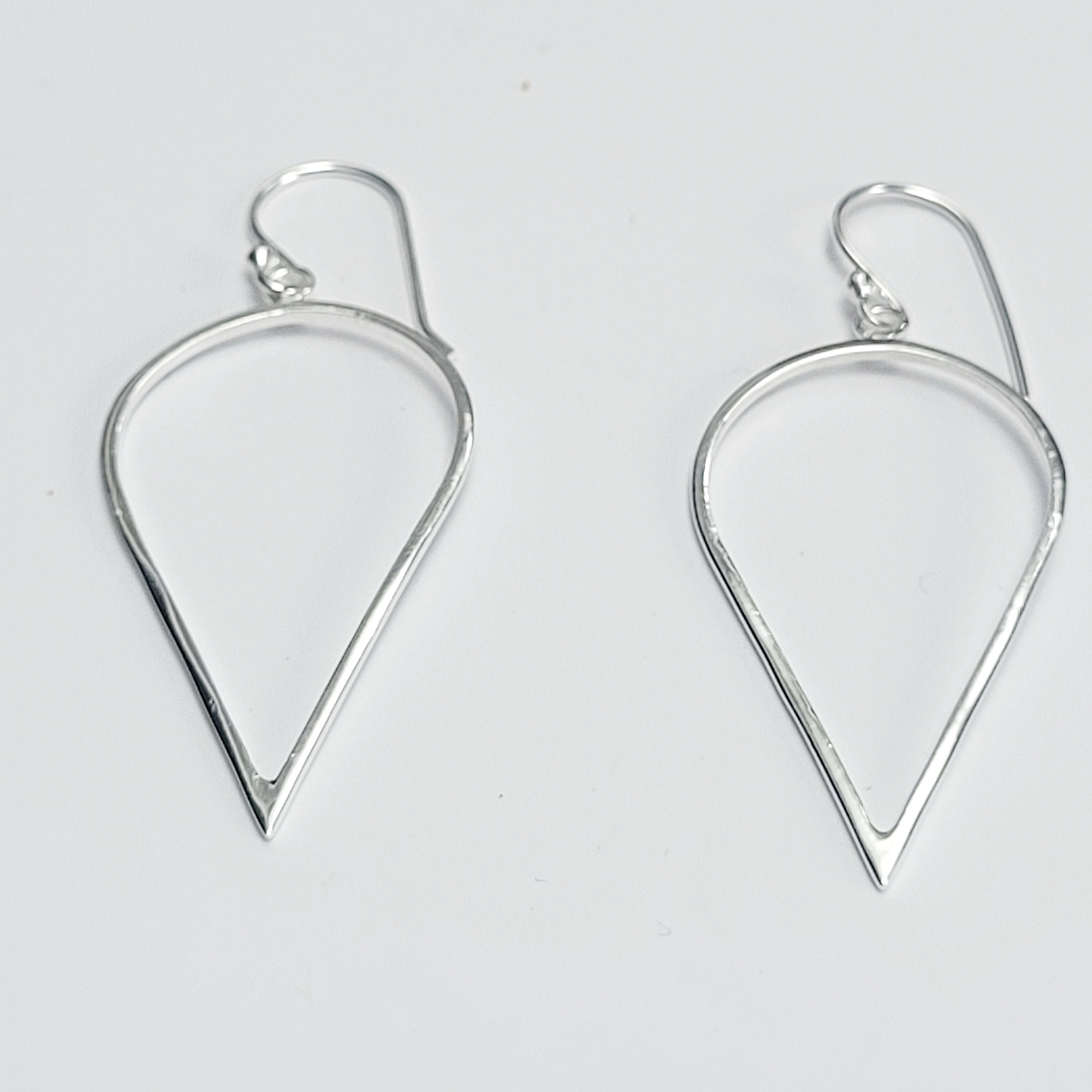 Teardrop Earrings- Silver