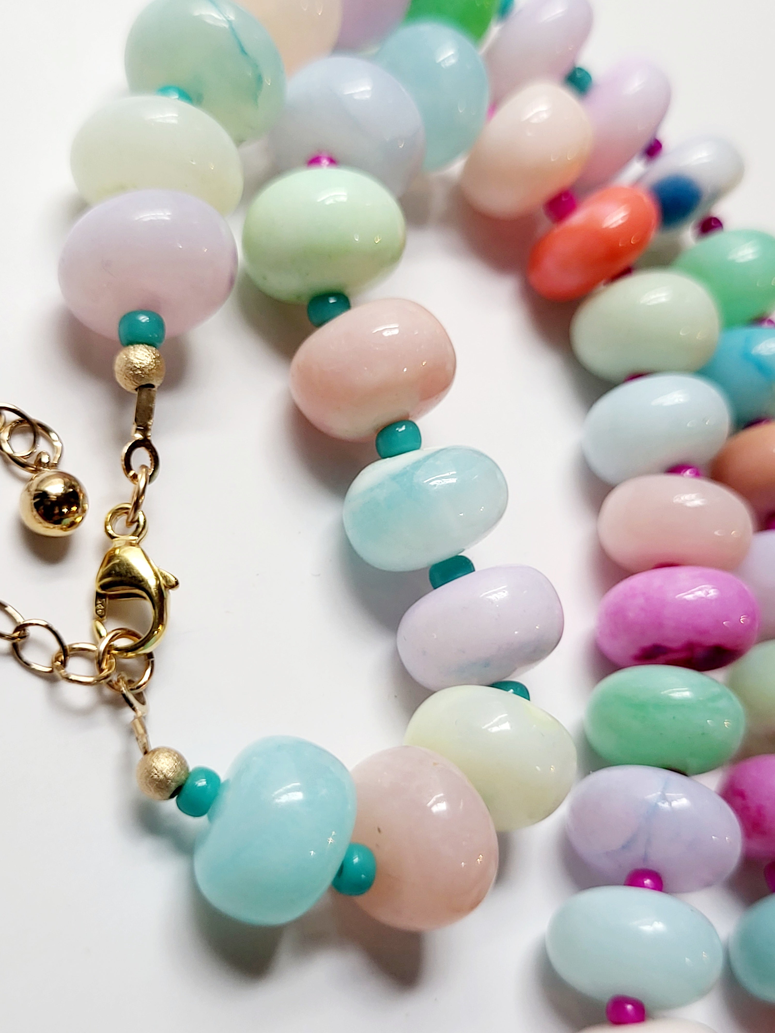 Chunky Candy Pastel Opal Necklace