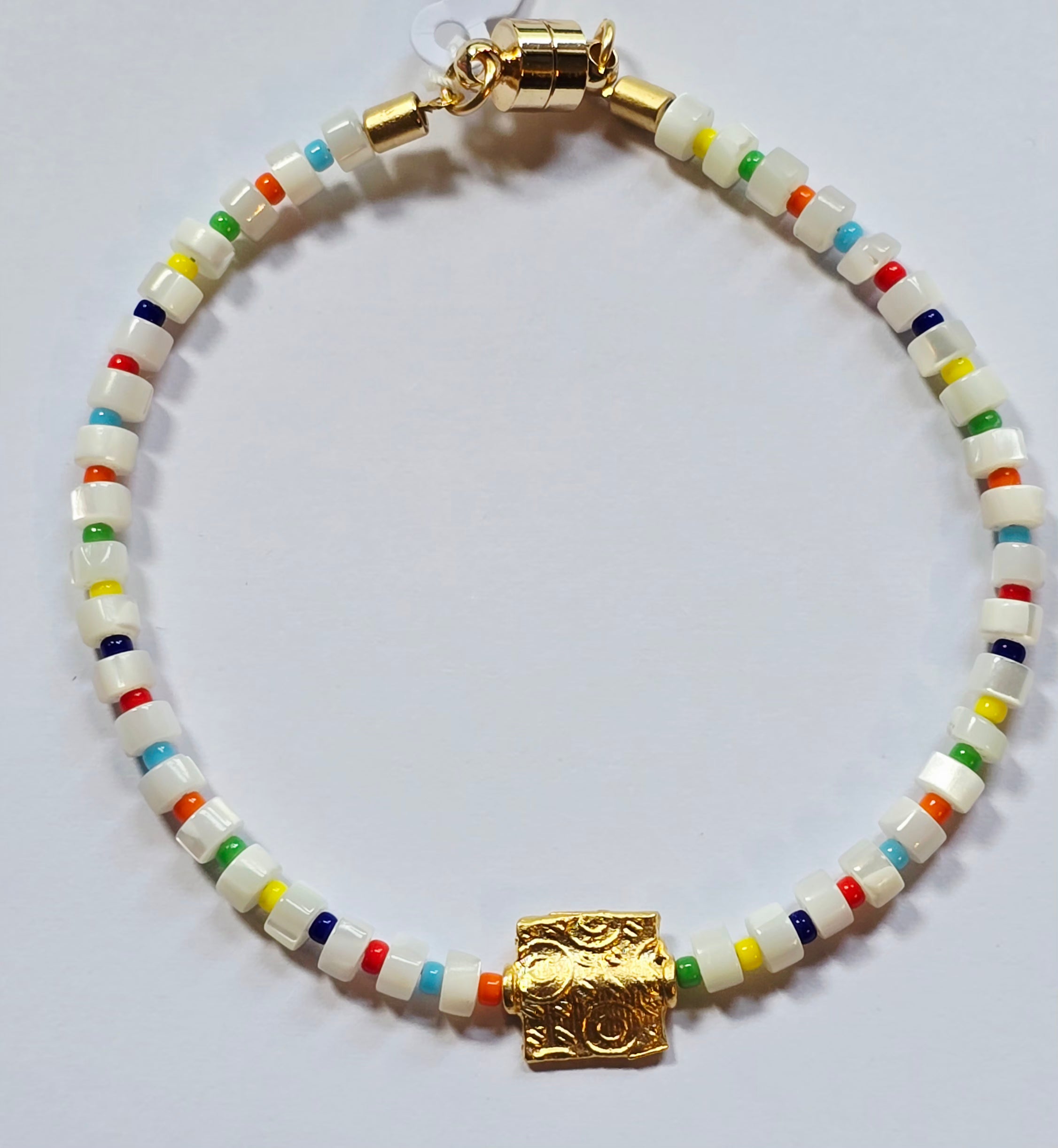 Mooch Exclusive - Rainbow Shell Charm Bracelet