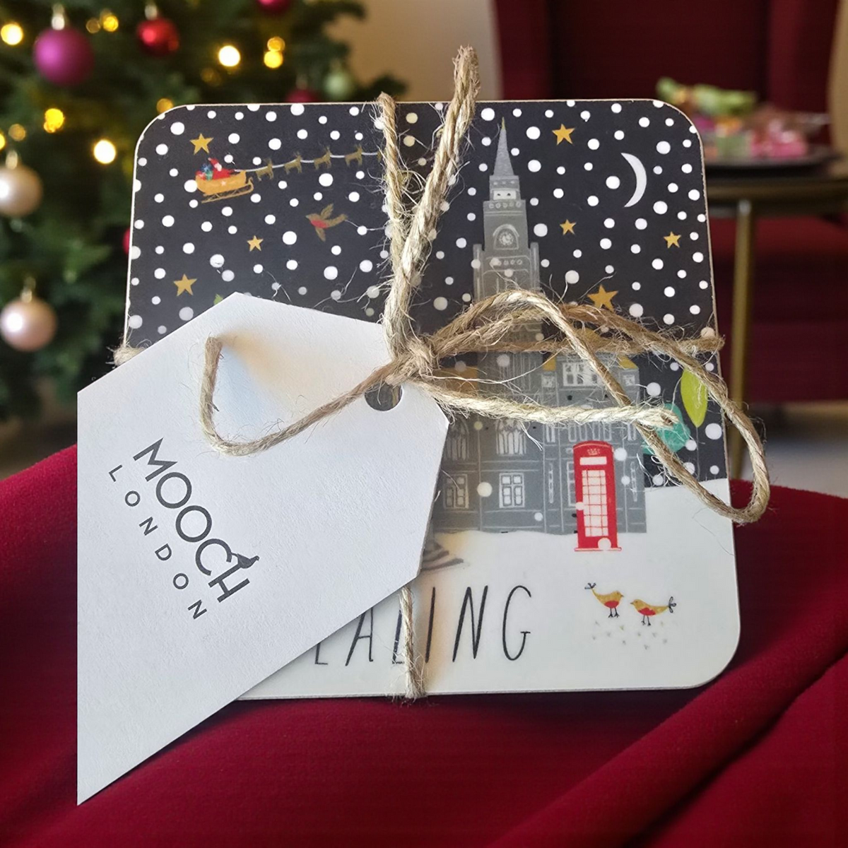 Ealing Christmas Coaster Set