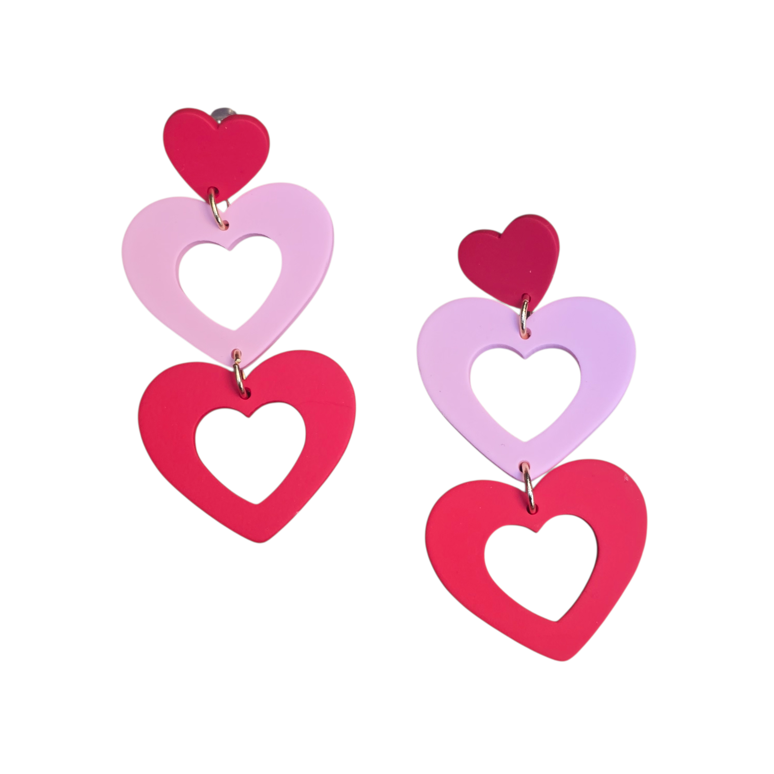 MOOCH London - Acrylic Heart Earrings