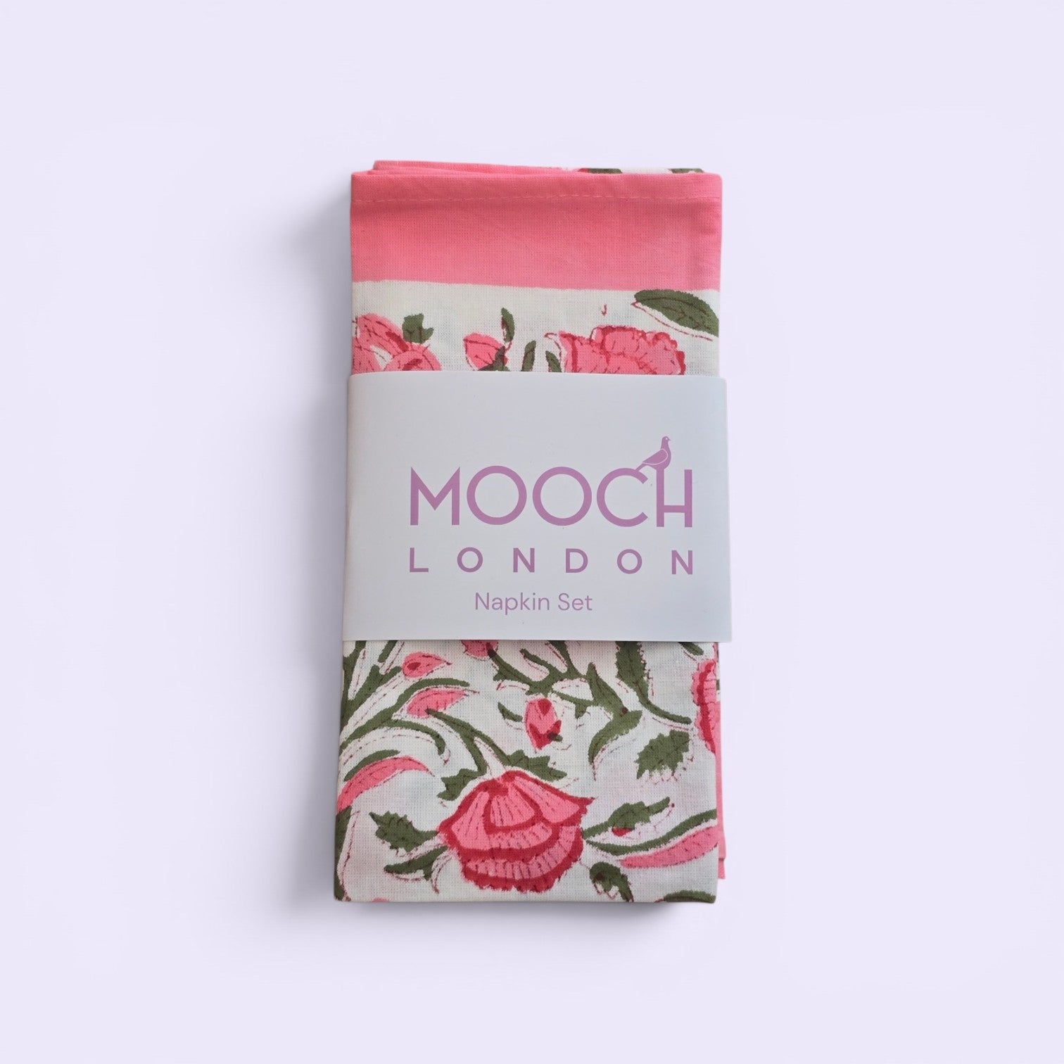 MOOCH London - Cotton Block Print Napkin Set of 2