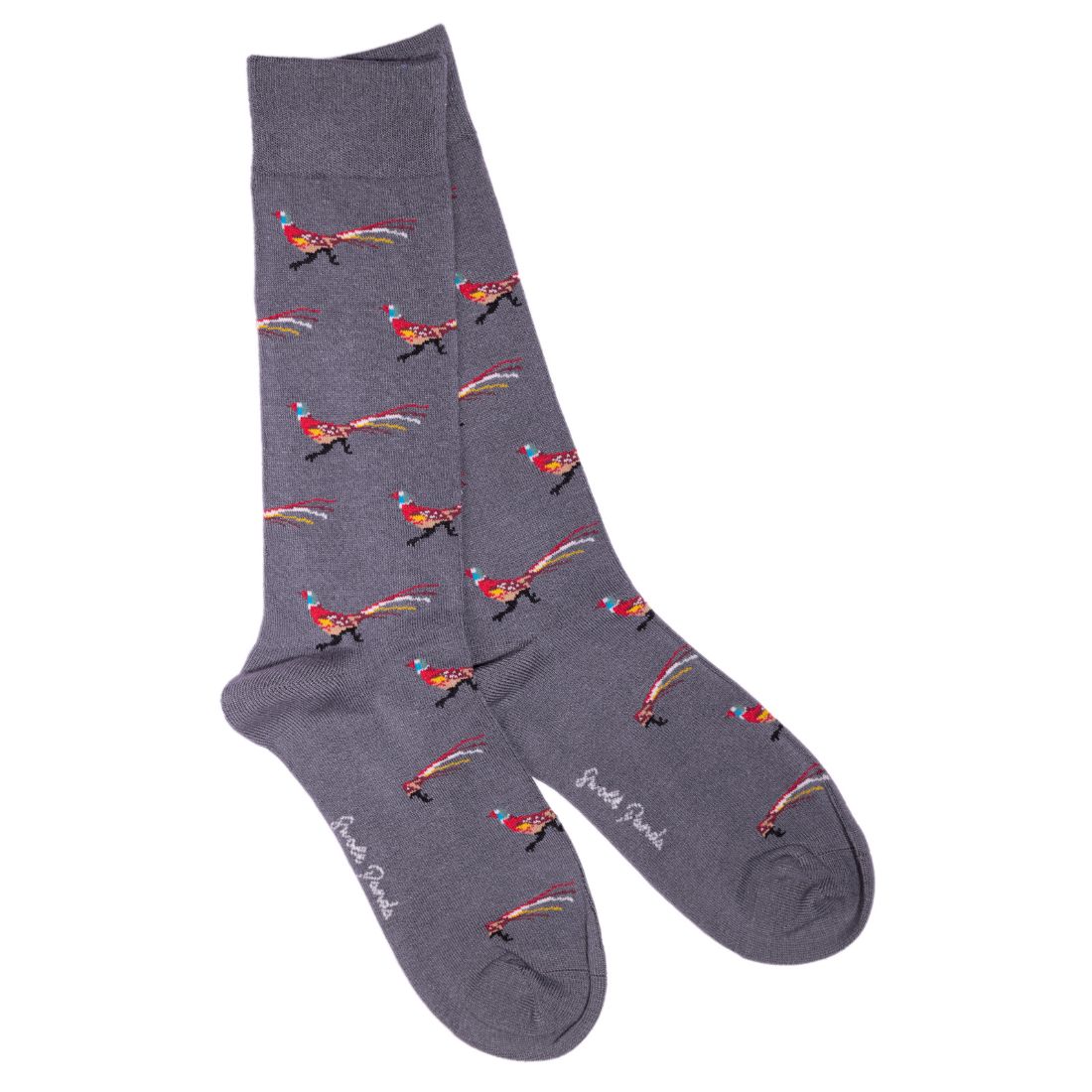 Swole Panda - Grey Pheasant Bamboo Socks