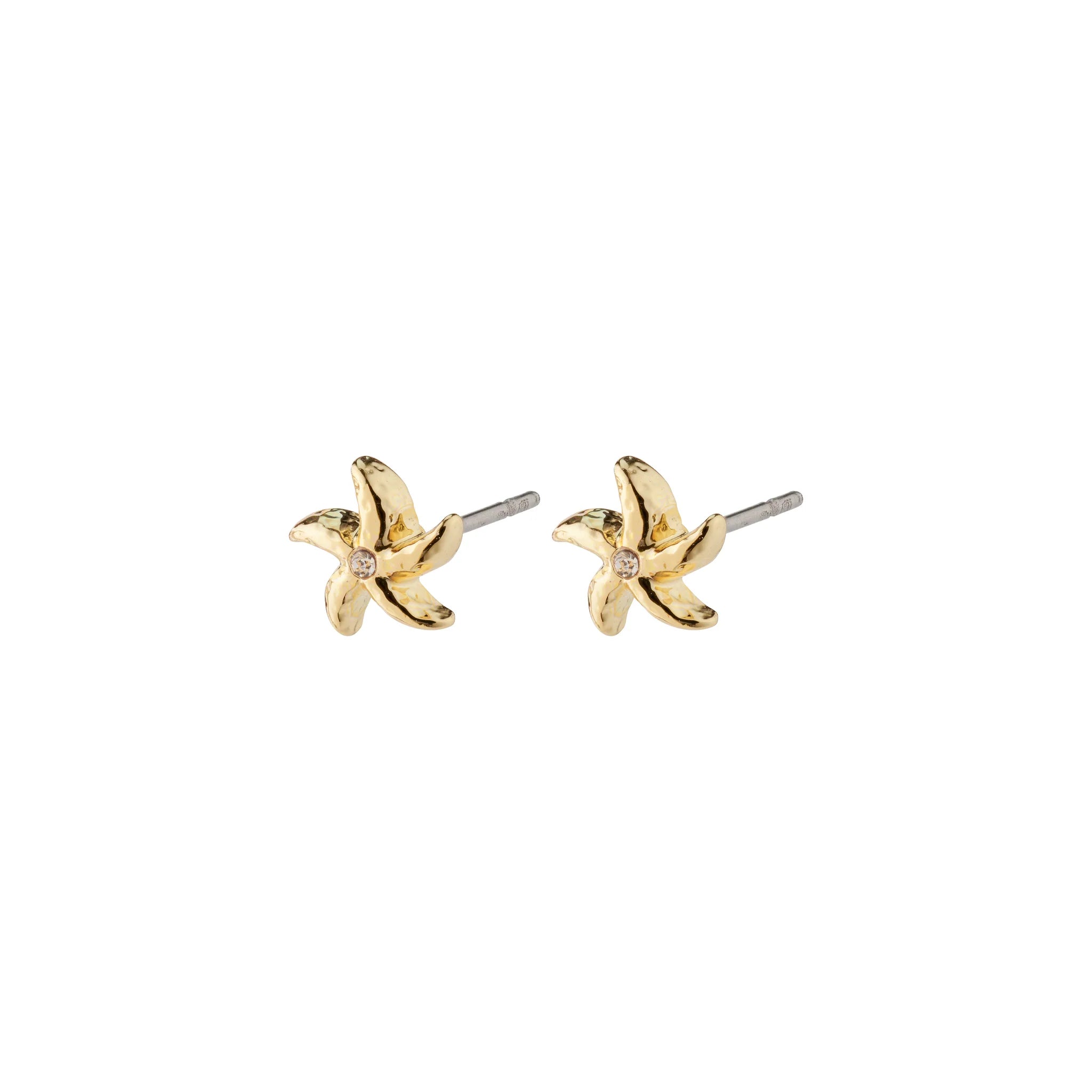 OAKLEY starfish earrings gold-plated