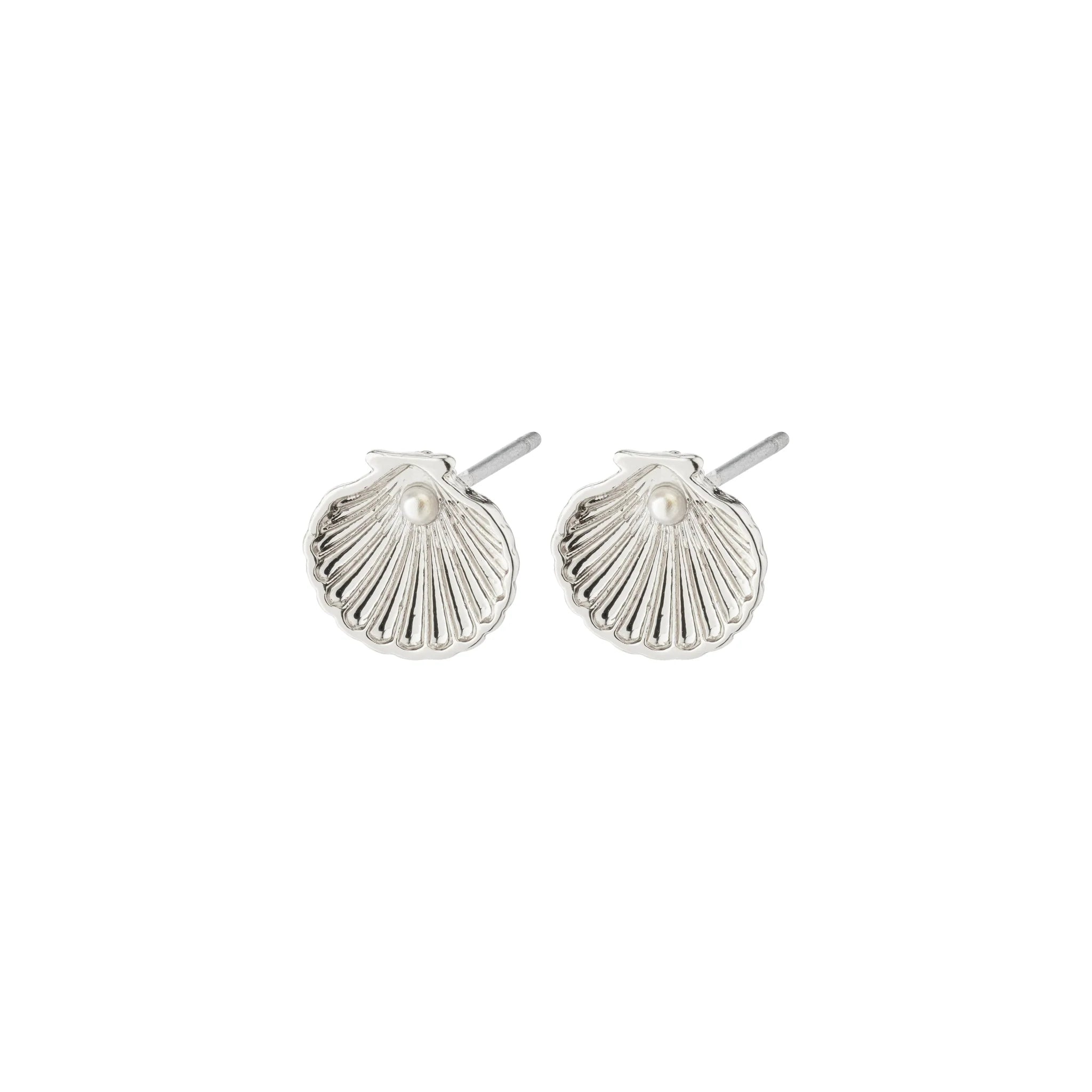 OPAL Seashell earrings silver-plated