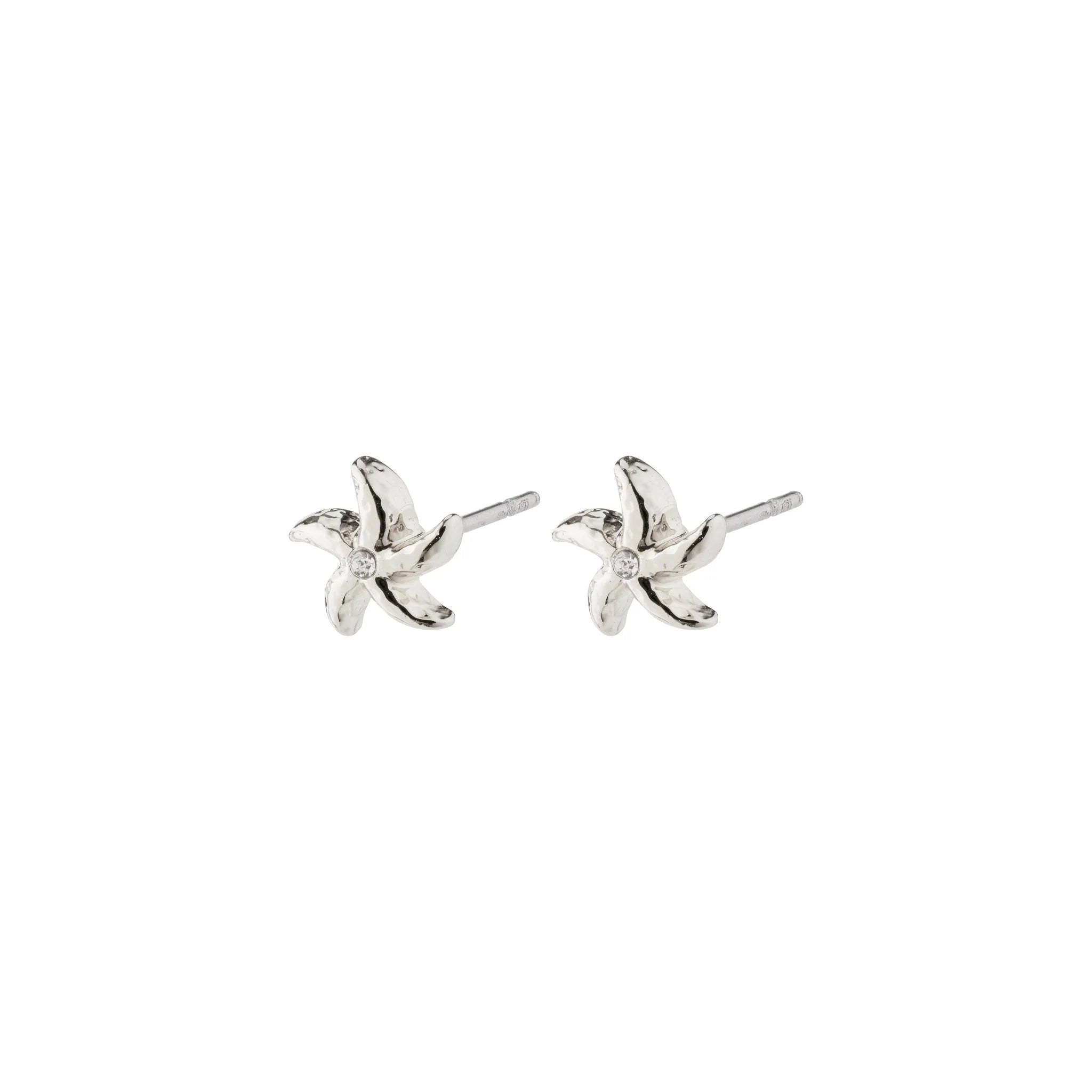 OAKLEY starfish earrings silver-plated
