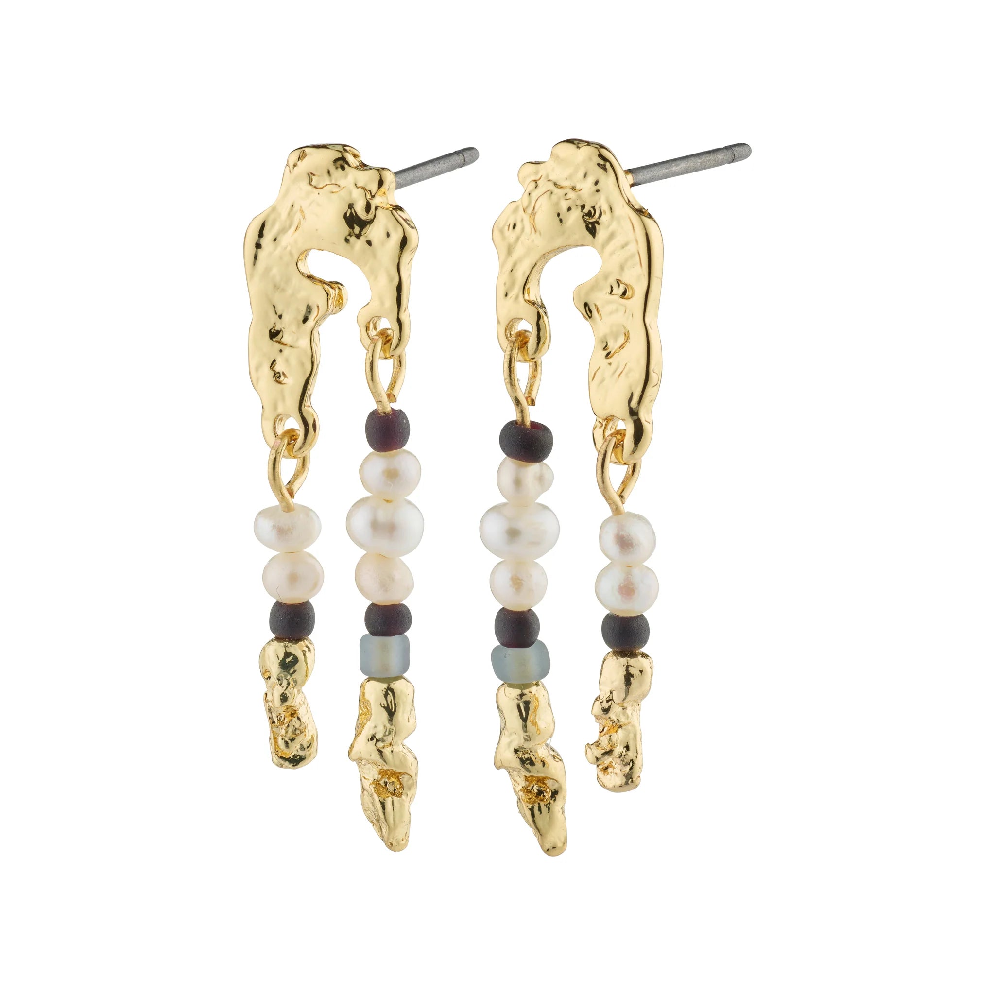 NIYA earrings multi gold-plated