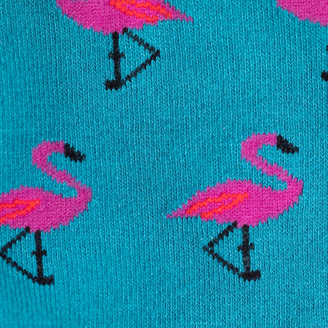 Flamingos Women Striped Bamboo Socks