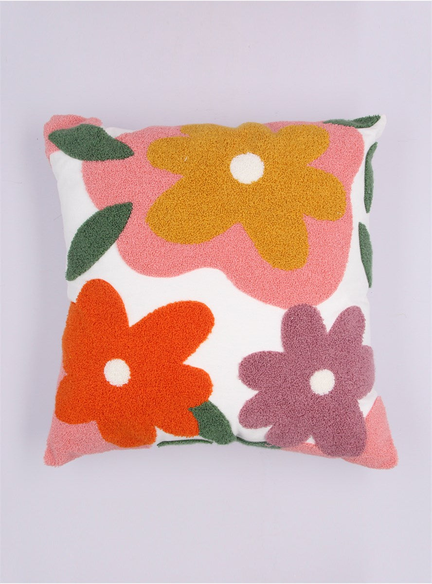 Flowers Tufted Cushion