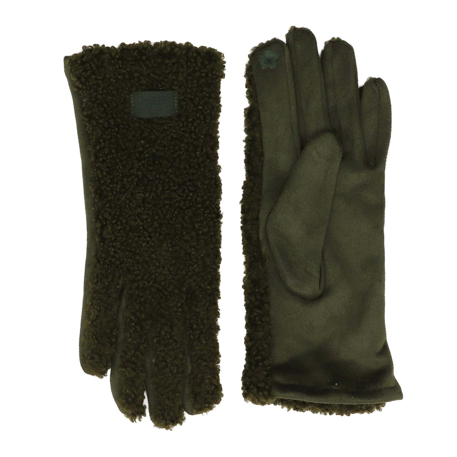 Gloves - Teddy - Green