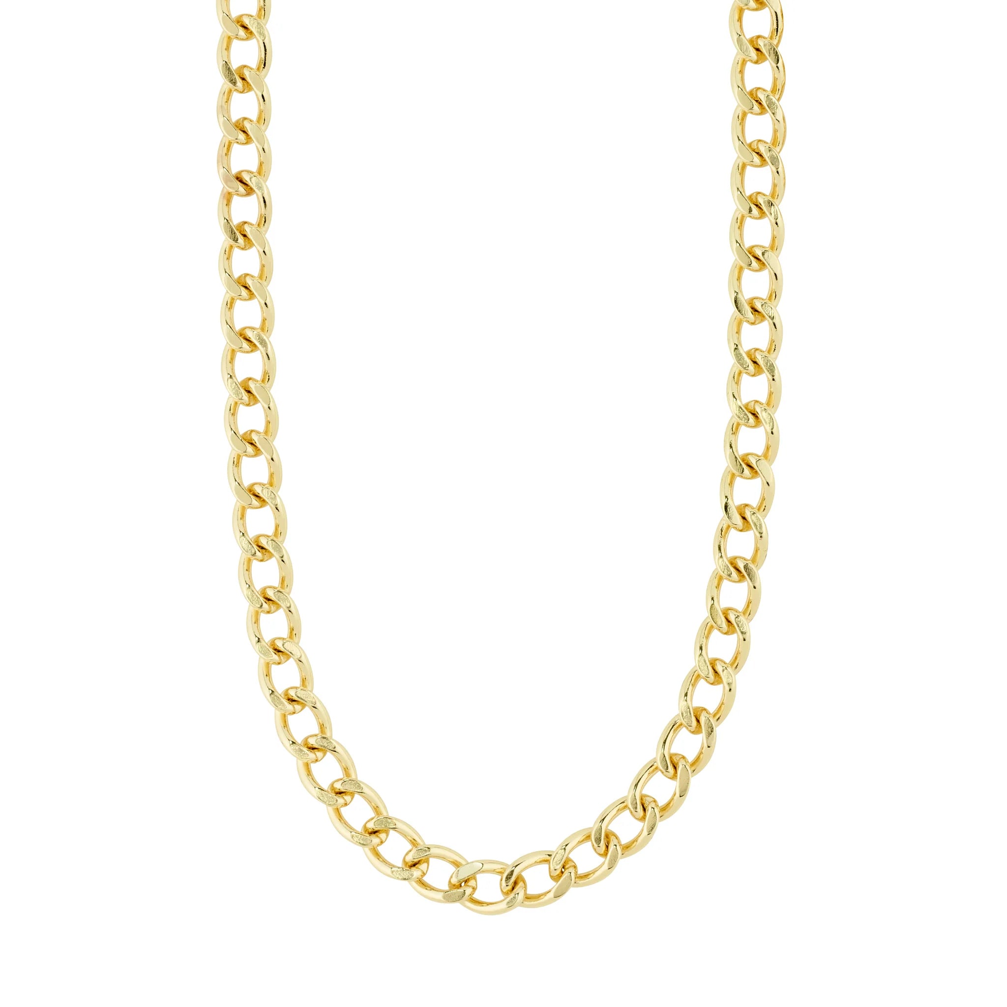CHARM Curb necklace gold-plated