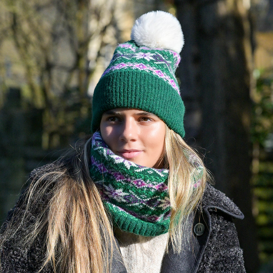 POM - Green Mix Scandi Starflower Hat