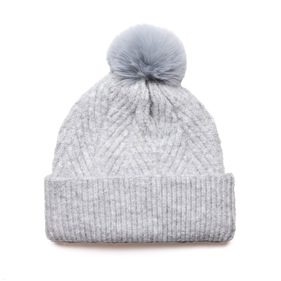 Recycled Knit Bobble Hat - Various Colourways