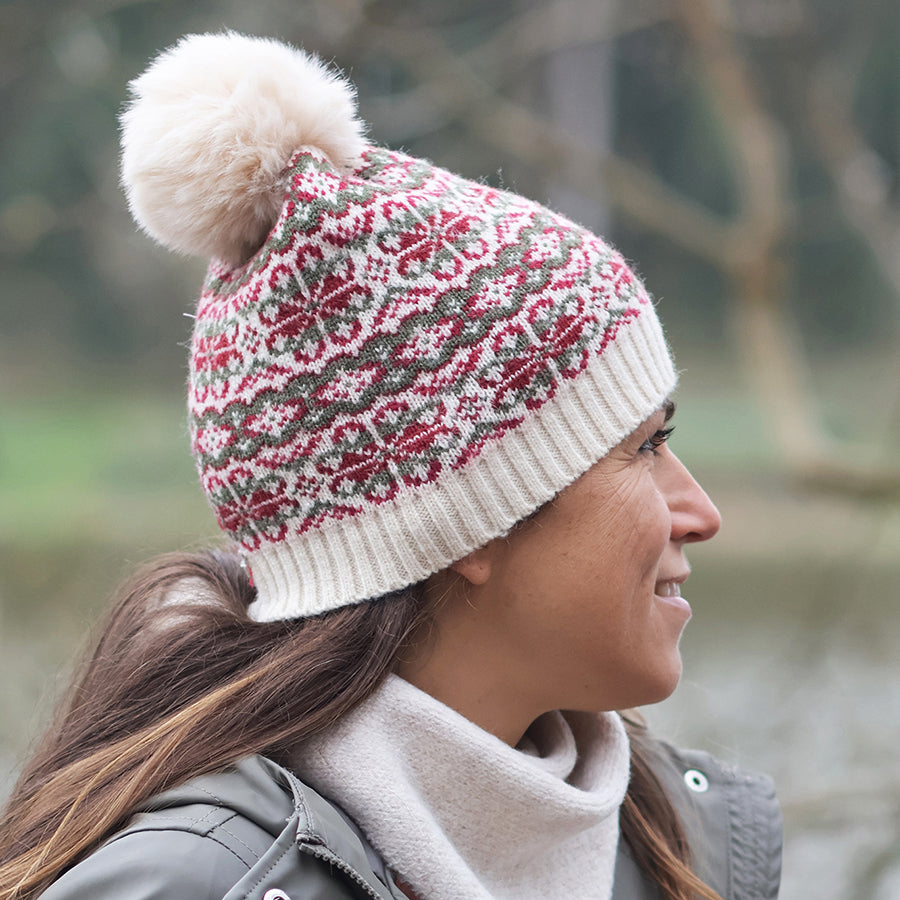 Recycled Knit Bobble Hat - Various Colourways