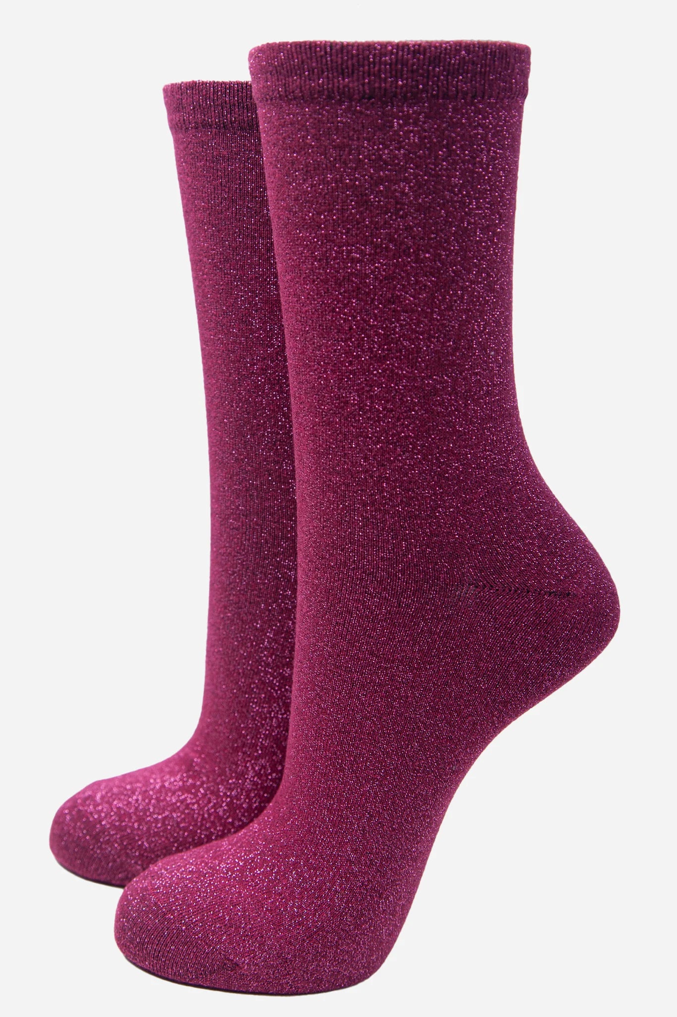 Berry All Over Glitter Socks