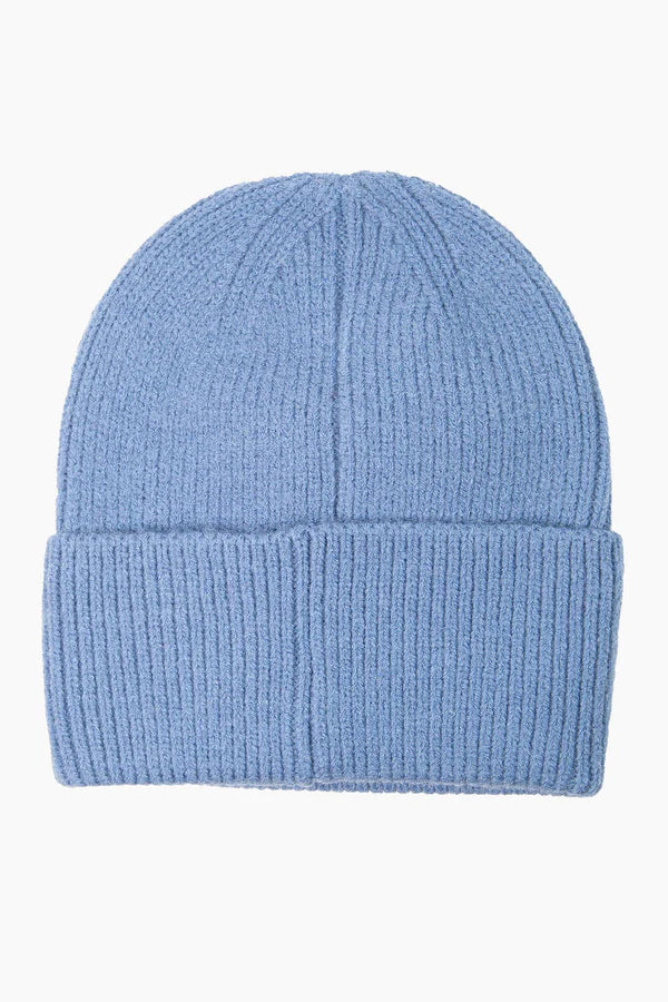 Noelle Denim Blue Beanie Hat