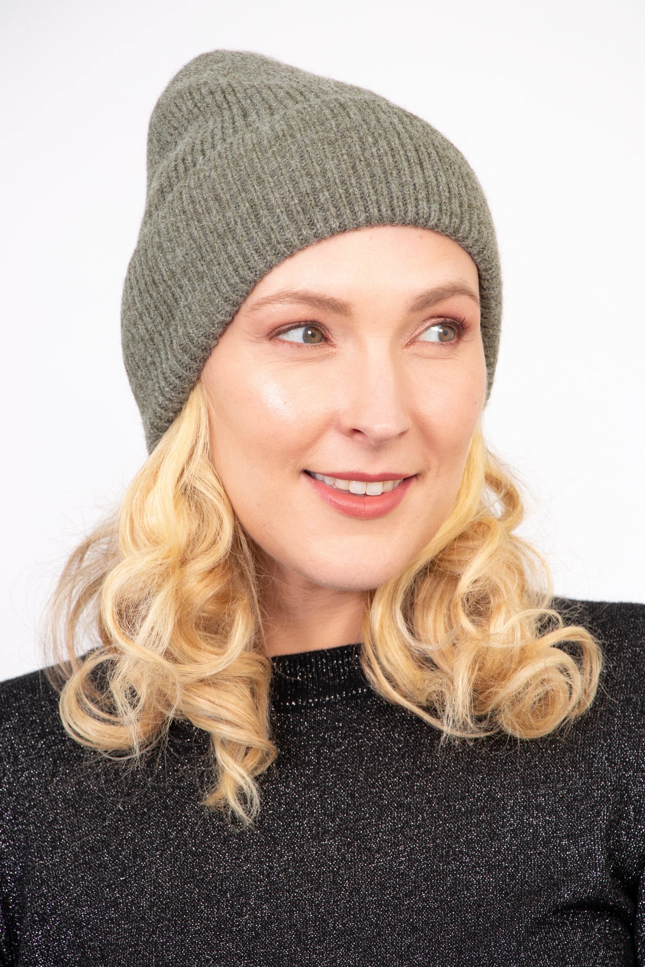 Noelle Khaki Beanie Hat