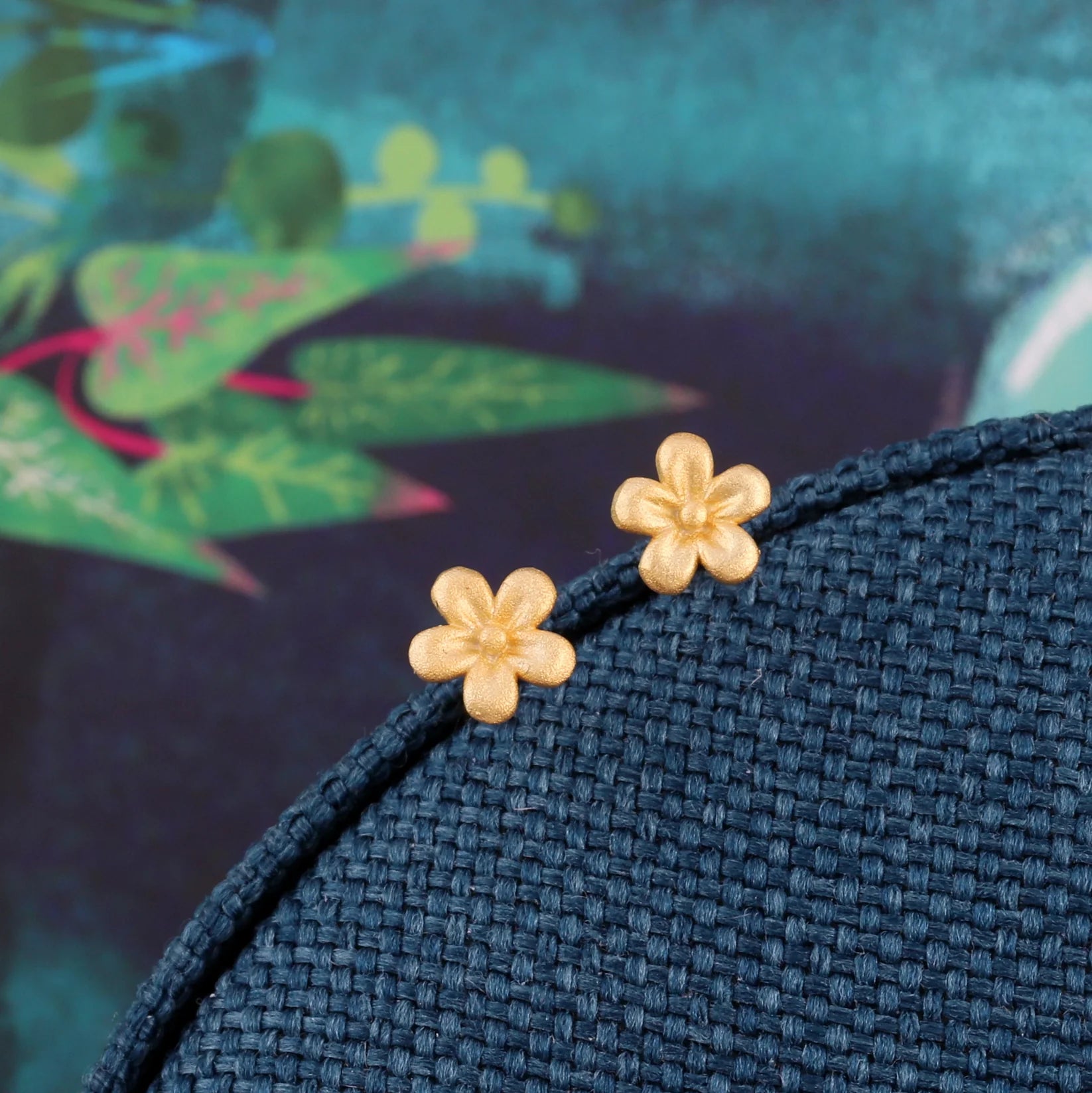 Attic - Cutie Flower Earrings - Gold