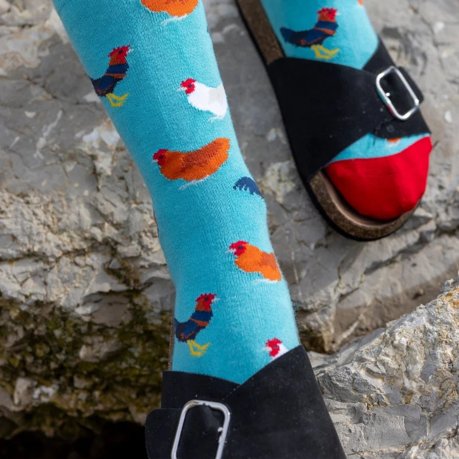 Swole Panda - Rooster Bamboo Socks