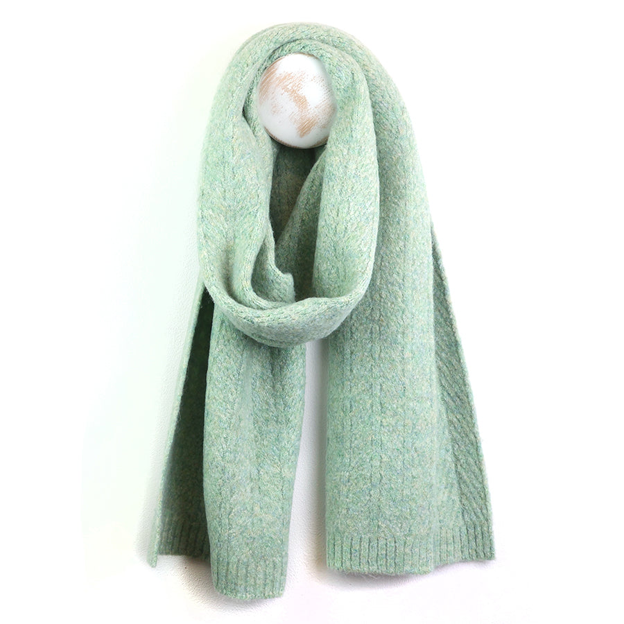 Herringbone Recycled Knit Scarf - 4 Colourways