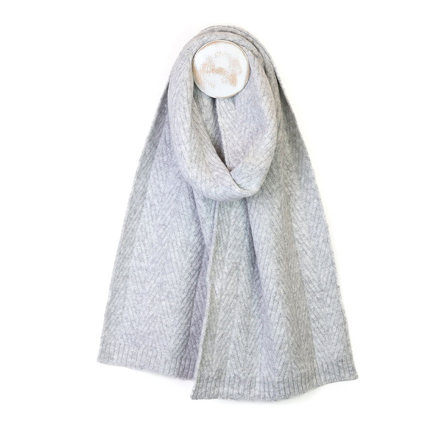 Herringbone Recycled Knit Scarf - 4 Colourways
