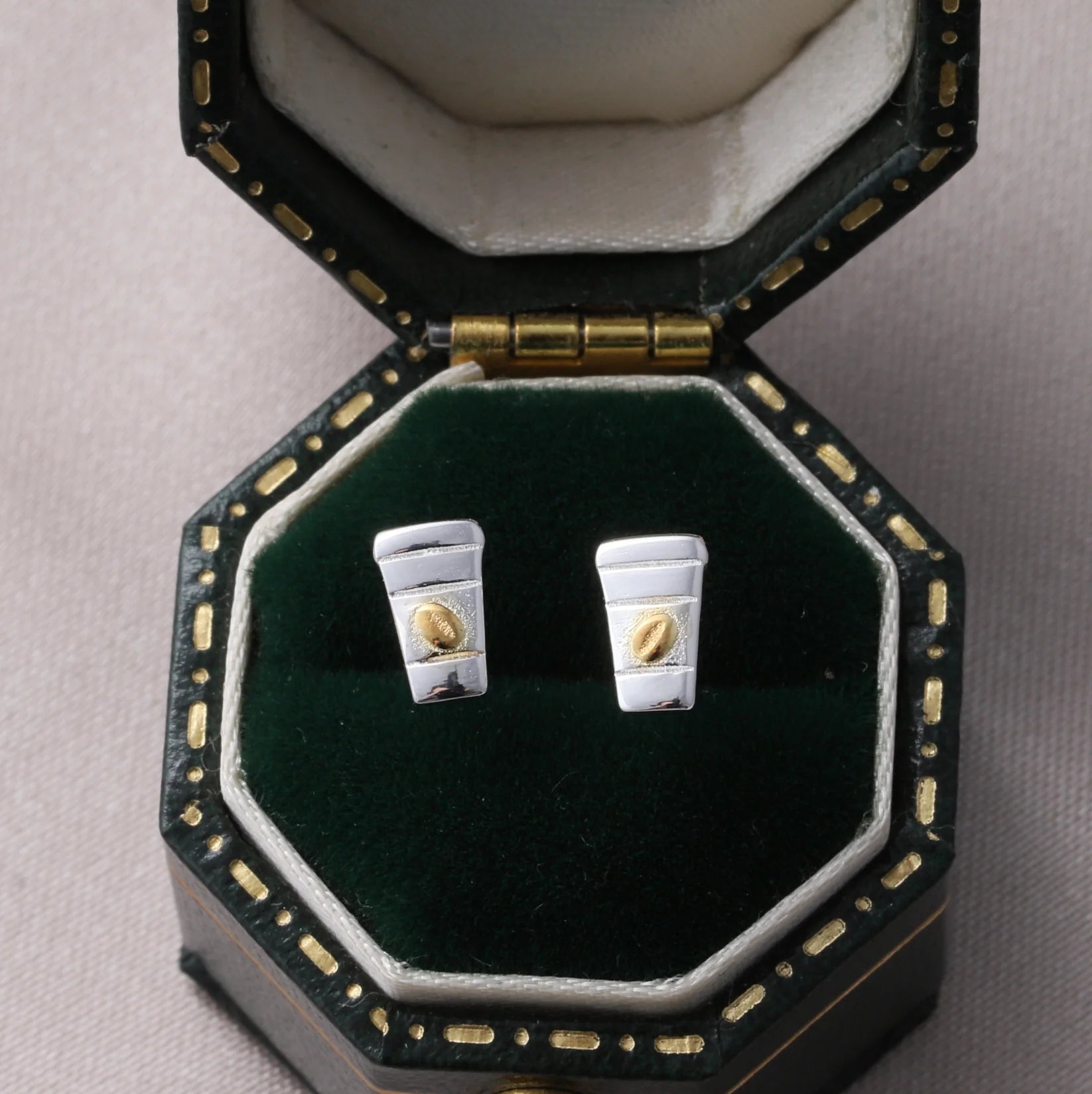 Attic - Travel Coffee Cup Earrings - Silver