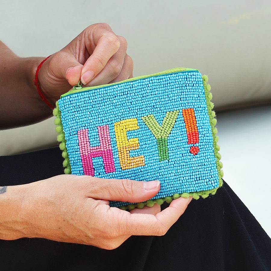 HEY Beaded Holiday Purse