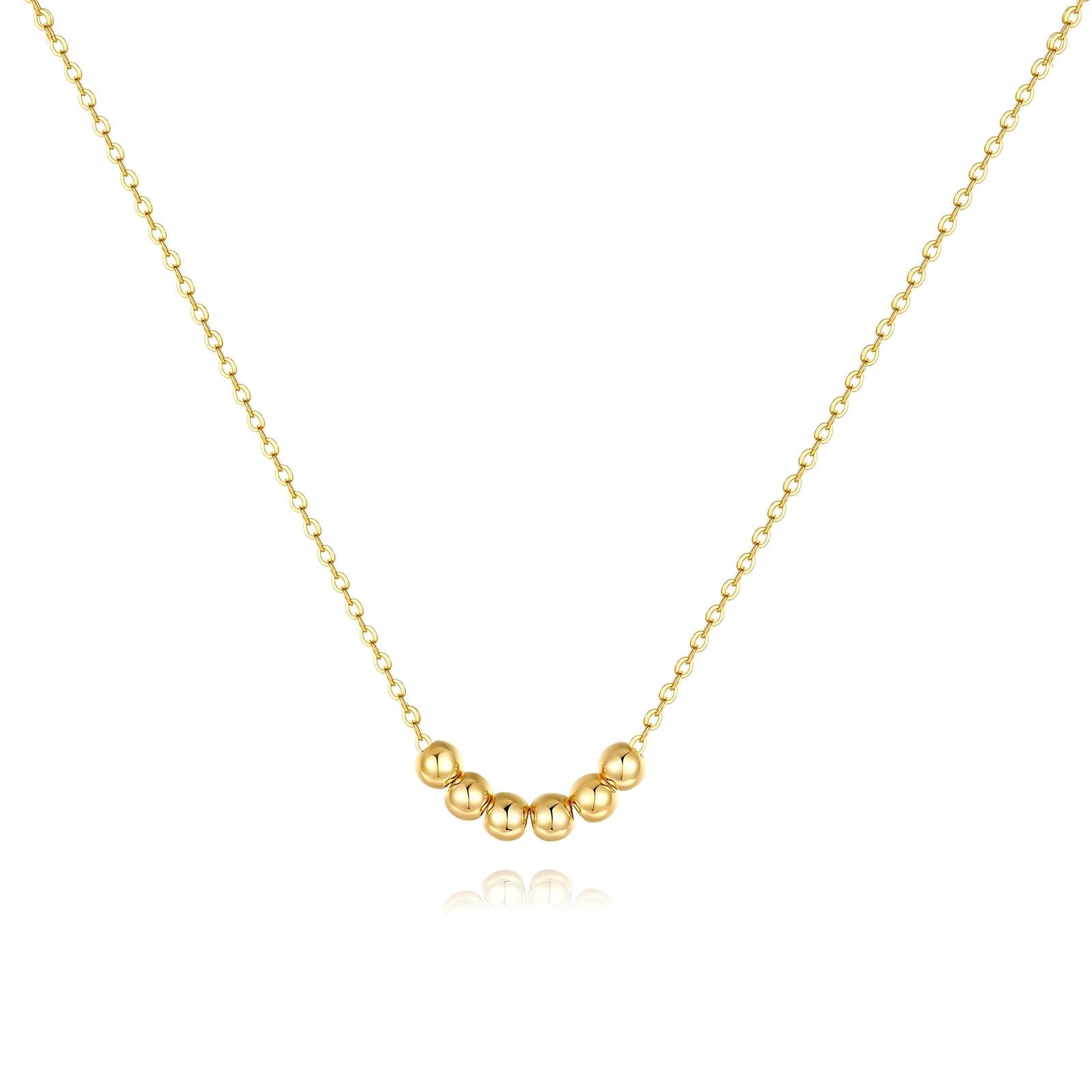 Gold Plated Bead Necklace