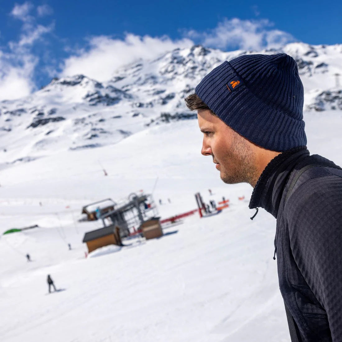 Swole Panda - Organic Cotton Beanie - Navy