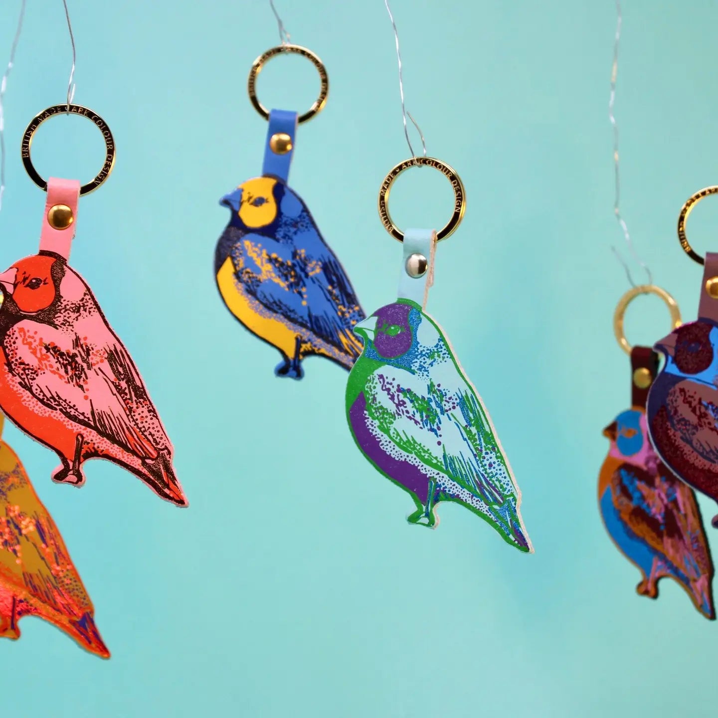 Ark - Finch Keyring -  Cornflower
