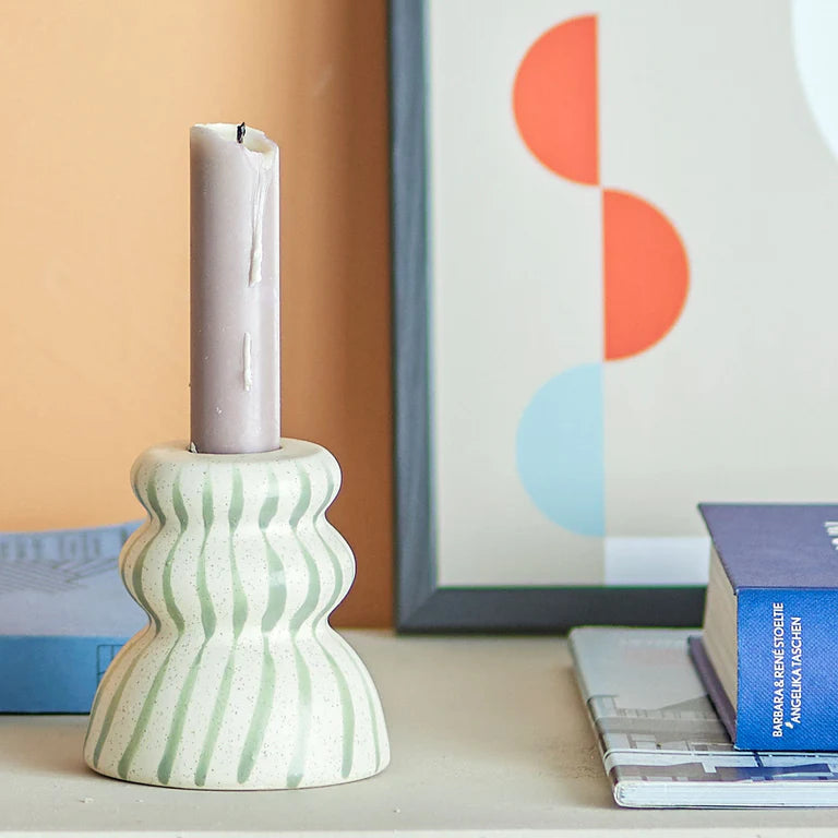 Gabin Candle Holder - Green