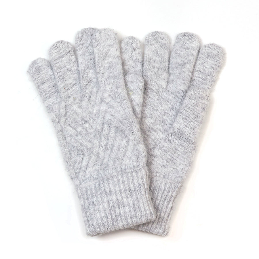 Cable Knit Gloves - Various Colours