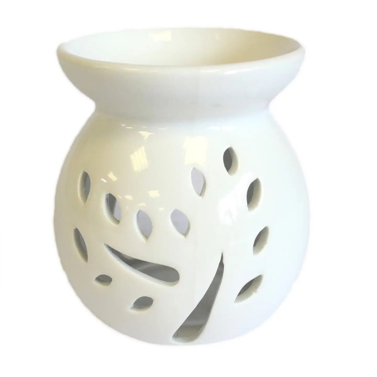 Classic White Oil/Wax Burner - Tree Cut-out